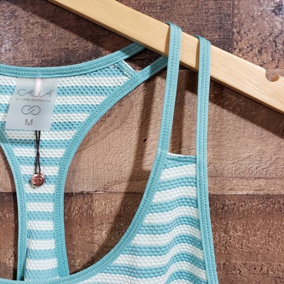 Calia by Carrie Underwood move striped racerback tank top woman's size medium - Picture 5 of 13